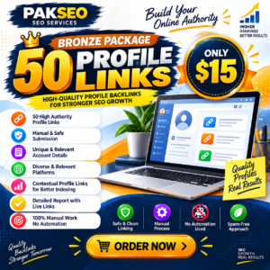 50 High Authority Profile Backlinks